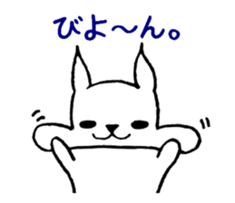 Rabbit to convey feelings sticker #14877615