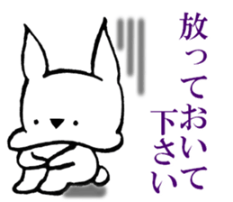 Rabbit to convey feelings sticker #14877618