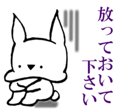 Rabbit to convey feelings sticker #14877618
