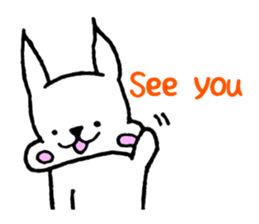 Rabbit to convey feelings sticker #14877621