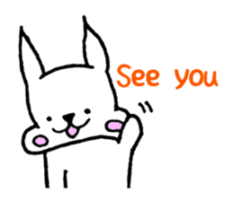 Rabbit to convey feelings sticker #14877621