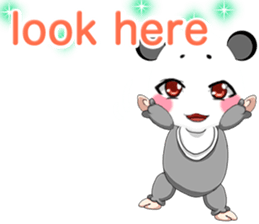 Lovely Lovely Baby Panda English sticker #14878358