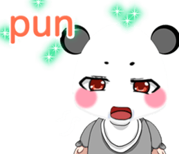 Lovely Lovely Baby Panda English sticker #14878362