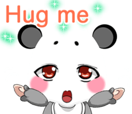 Lovely Lovely Baby Panda English sticker #14878366