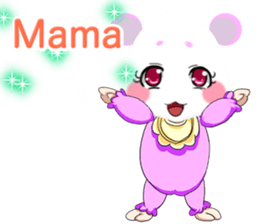 Lovely Lovely Baby Panda English sticker #14878371