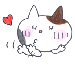 Everyday Missing Miki cat in love 2 sticker #14878607