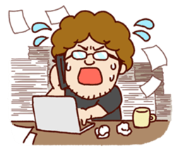 Daily life of Hiroshi sticker #14878775