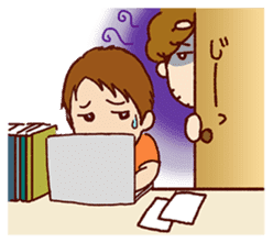 Daily life of Hiroshi sticker #14878791