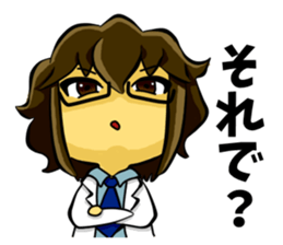 White coat man2 sticker #14879014