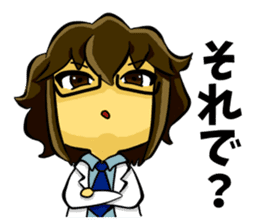 White coat man2 sticker #14879014