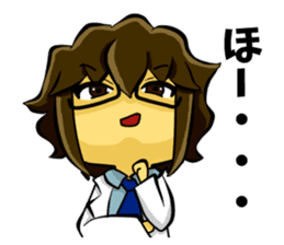 White coat man2 sticker #14879015