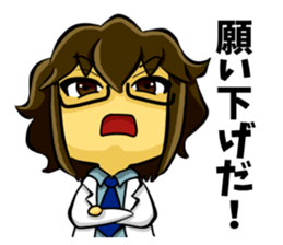 White coat man2 sticker #14879016