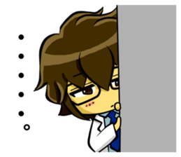 White coat man2 sticker #14879019