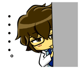 White coat man2 sticker #14879019