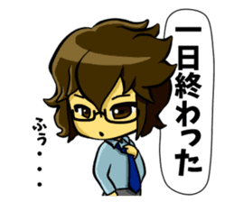 White coat man2 sticker #14879032