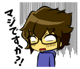 White coat man2 sticker #14879036