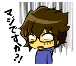 White coat man2 sticker #14879036