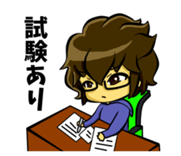 White coat man2 sticker #14879040