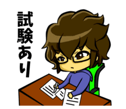 White coat man2 sticker #14879040