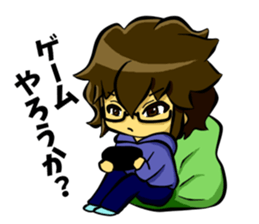 White coat man2 sticker #14879041