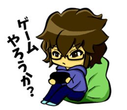 White coat man2 sticker #14879041