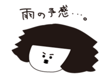 A girl who can not overcome moisture sticker #14879296