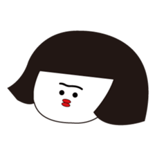 A girl who can not overcome moisture sticker #14879306