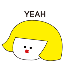 A girl who can not overcome moisture sticker #14879308