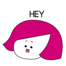 A girl who can not overcome moisture sticker #14879309