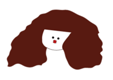 A girl who can not overcome moisture sticker #14879310