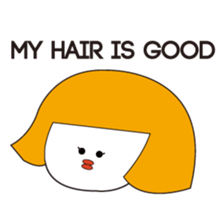 A girl who can not overcome moisture sticker #14879311