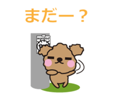 One day of Toy Poodle's cue sticker #14880117