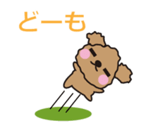 One day of Toy Poodle's cue sticker #14880118