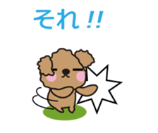 One day of Toy Poodle's cue sticker #14880121