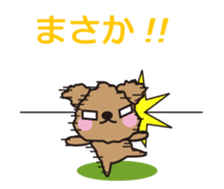 One day of Toy Poodle's cue sticker #14880125