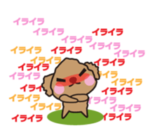 One day of Toy Poodle's cue sticker #14880143