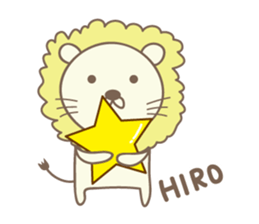Cute lion stickers for Hiro sticker #14880425
