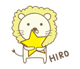 Cute lion stickers for Hiro sticker #14880425