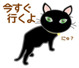 Black cat PUKU Ver.1 sticker #14881273