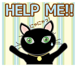 Black cat PUKU Ver.1 sticker #14881275
