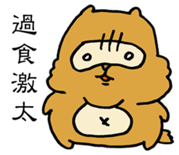 Kung Fu False Chinese Racoon Dog sticker #14882106
