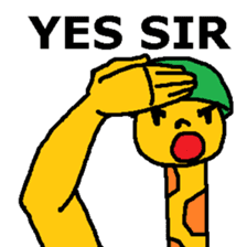 Giraffe LONG LONG Stickers5 sticker #14882144