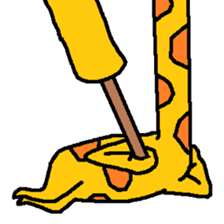 Giraffe LONG LONG Stickers5 sticker #14882148