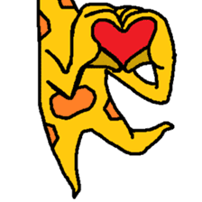 Giraffe LONG LONG Stickers5 sticker #14882154