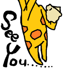 Giraffe LONG LONG Stickers5 sticker #14882156