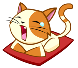 Laze cat sticker #14883287
