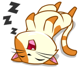 Laze cat sticker #14883288