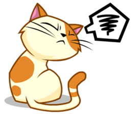 Laze cat sticker #14883293