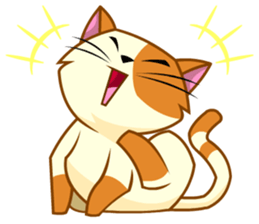 Laze cat sticker #14883294