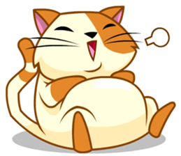 Laze cat sticker #14883295